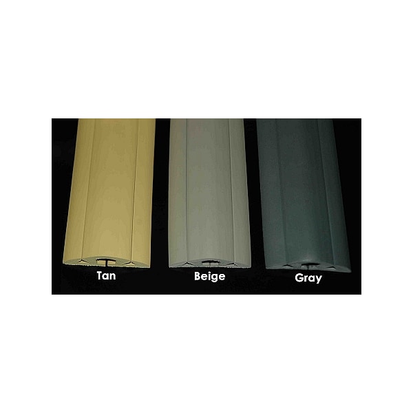 Neoprene 3-Channel Cord Protector and Concealer- 10FT- Black